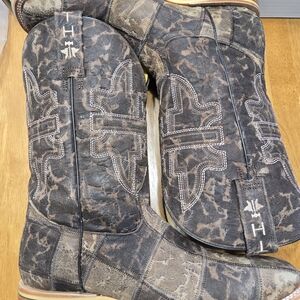 Tin Haul Brown and Black Bootcut Jeans